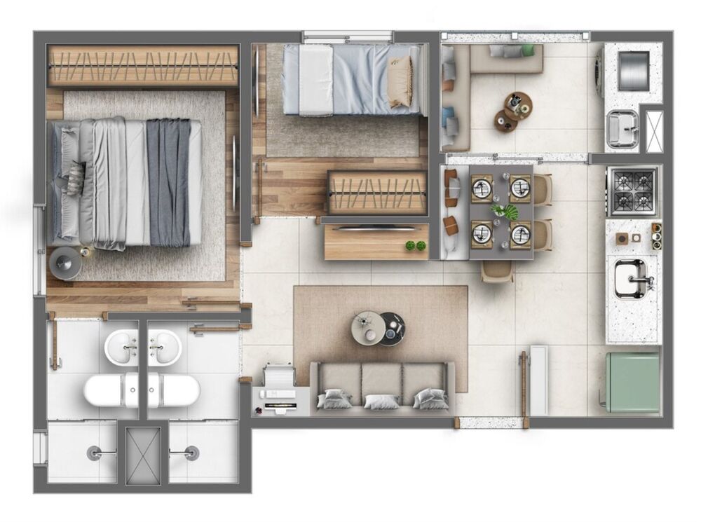 Apartamento, 2 quartos, 60 m² - Foto 10