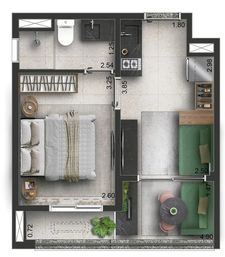 Apartamento, 1 quarto, 30 m² - Foto 15