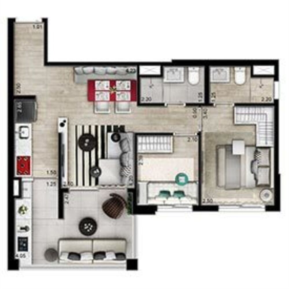 Apartamento, 2 quartos, 60 m² - Foto 19