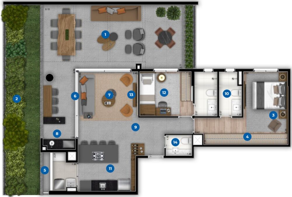 Cobertura, 2 quartos, 170 m² - Foto 14