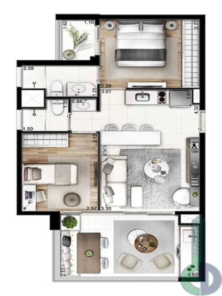 Apartamento, 2 quartos, 62 m² - Foto 4