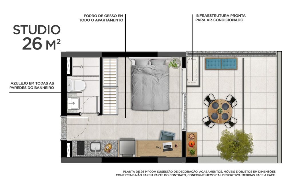 Apartamento, 1 quarto, 32 m² - Foto 12