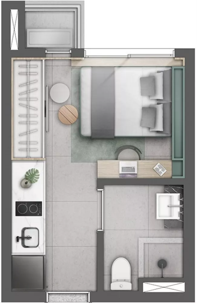 Kitnet-Studio, 19 m² - Foto 11
