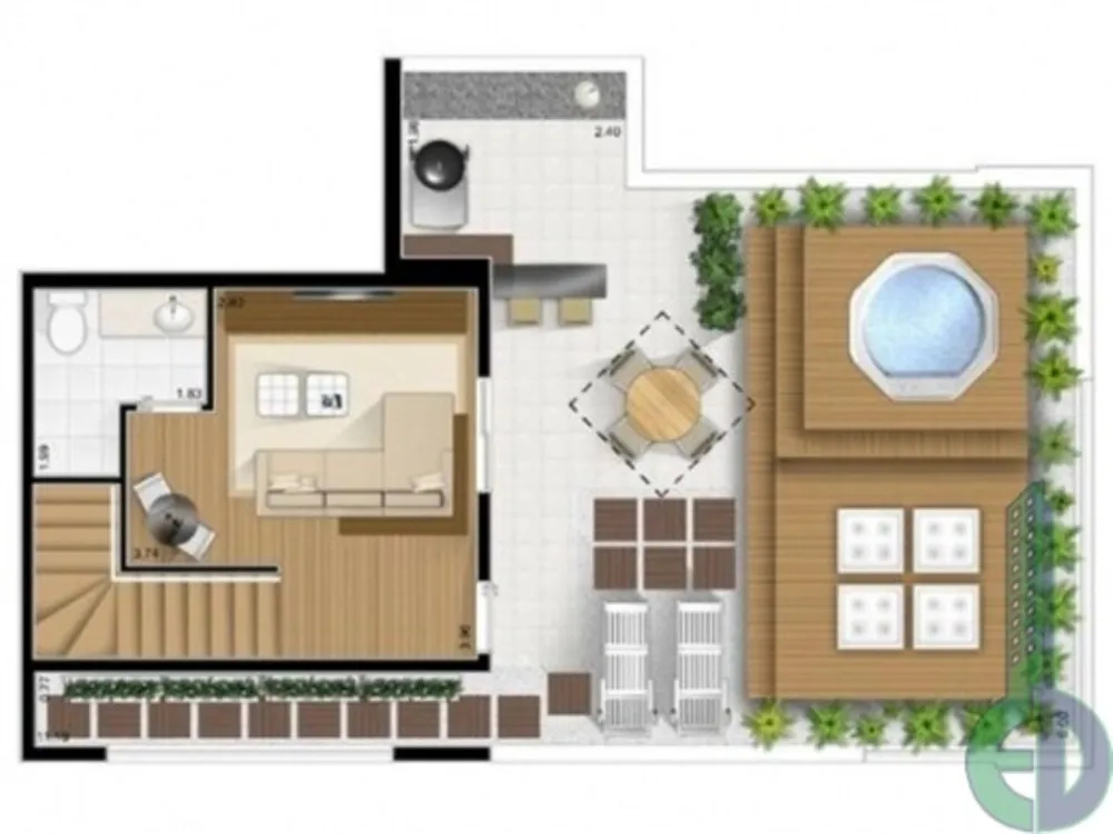 Apartamento, 3 quartos, 242 m² - Foto 3