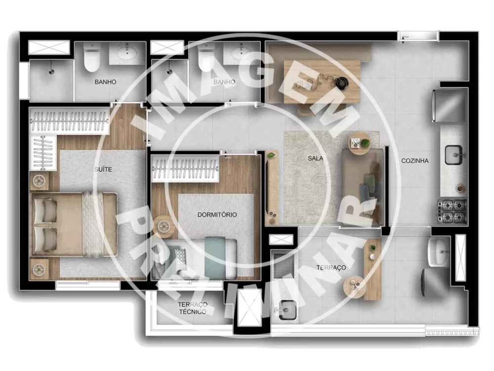Apartamento, 2 quartos, 60 m² - Foto 12
