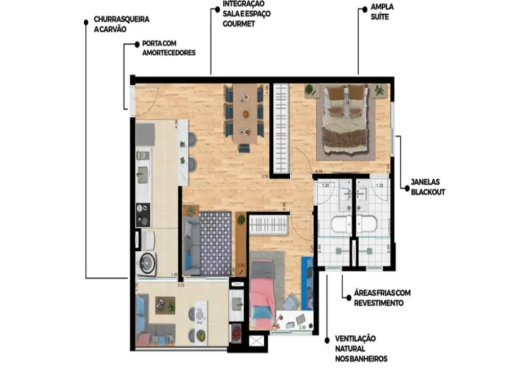 Apartamento, 2 quartos, 65 m² - Foto 10