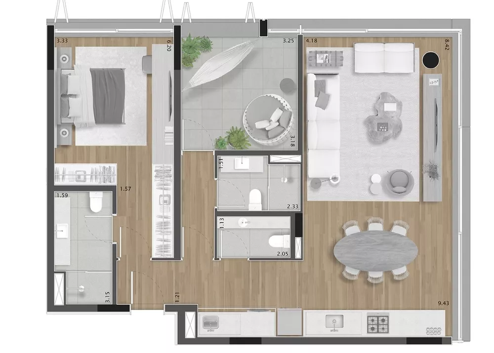 Apartamento, 2 quartos, 99 m² - Foto 6