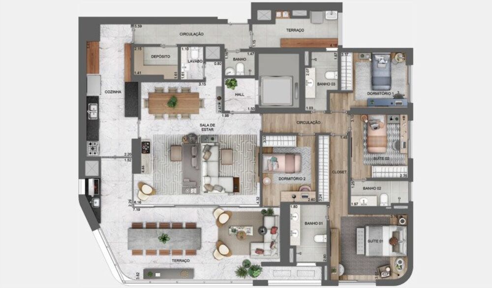 Apartamento, 4 quartos, 196 m² - Foto 49