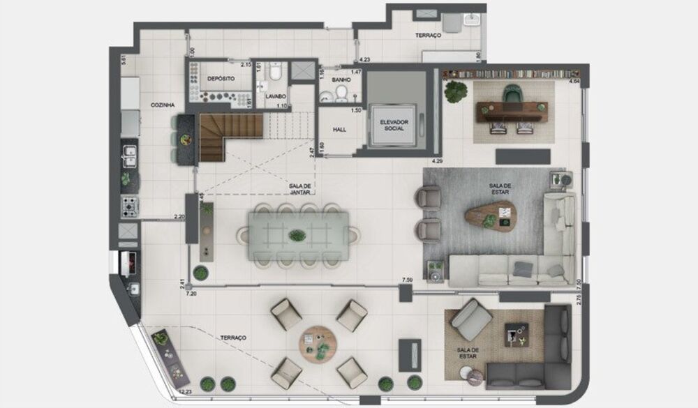 Apartamento, 4 quartos, 196 m² - Foto 57