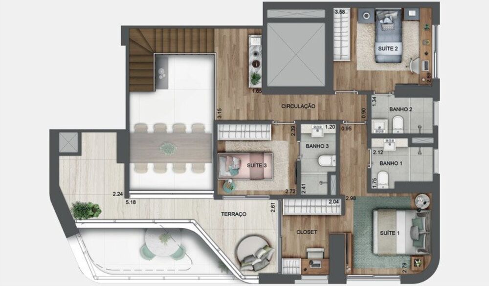 Apartamento, 4 quartos, 196 m² - Foto 54