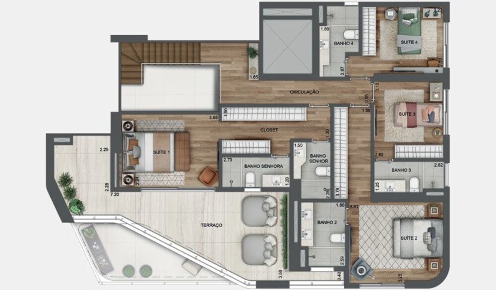 Apartamento, 4 quartos, 196 m² - Foto 58