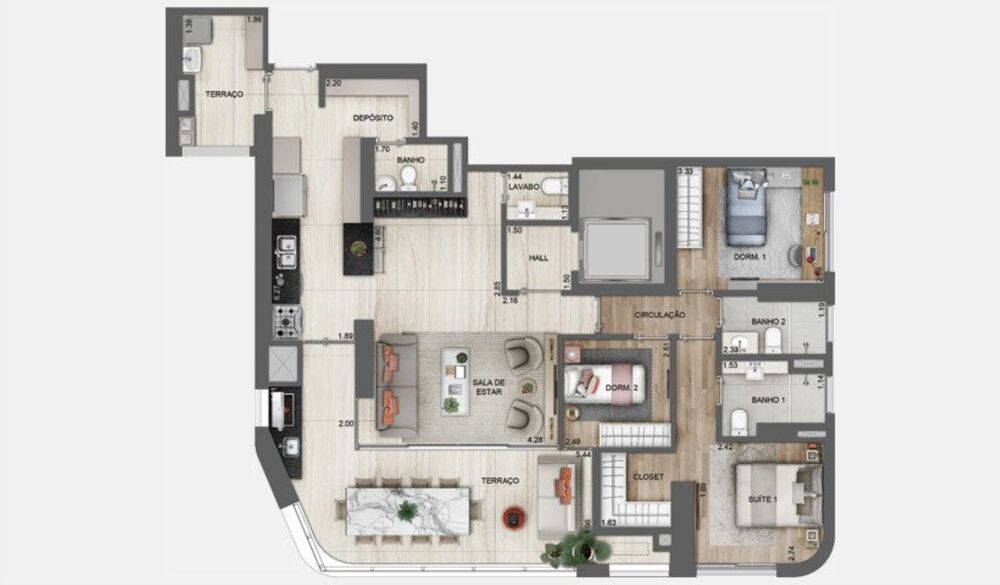 Apartamento, 4 quartos, 196 m² - Foto 45