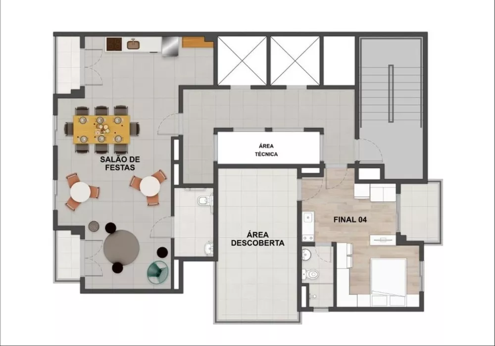 Apartamento, 1 quarto, 27 m² - Foto 1