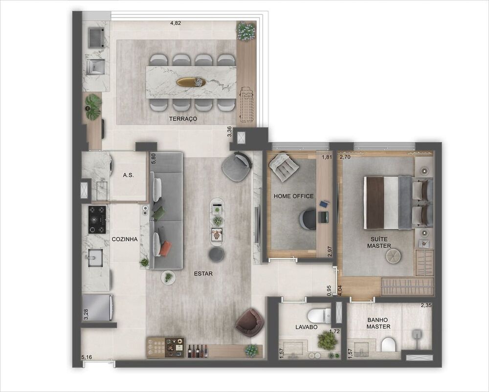 Apartamento à venda com 3 quartos, 109m² - Foto 6