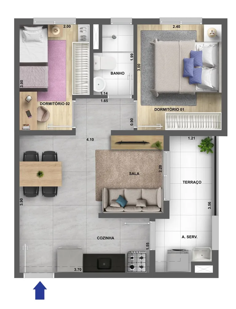 Apartamento, 1 quarto, 34 m² - Foto 20