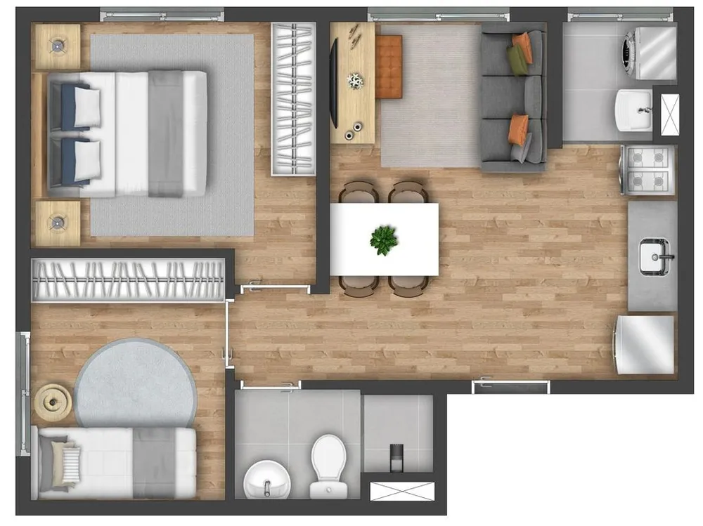 Apartamento, 2 quartos, 37 m² - Foto 6