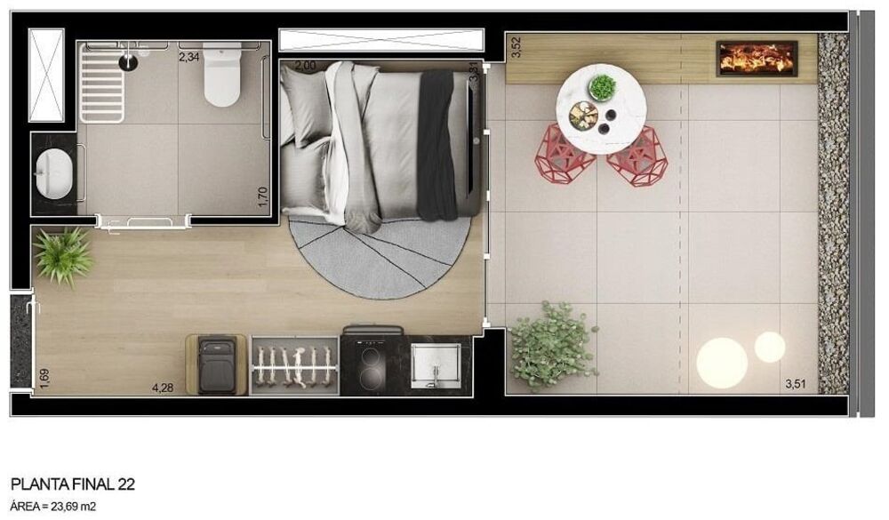 Apartamento, 2 quartos, 46 m² - Foto 5