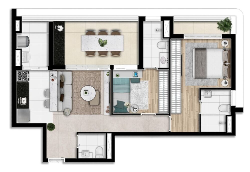 Apartamento, 4 quartos, 160 m² - Foto 1