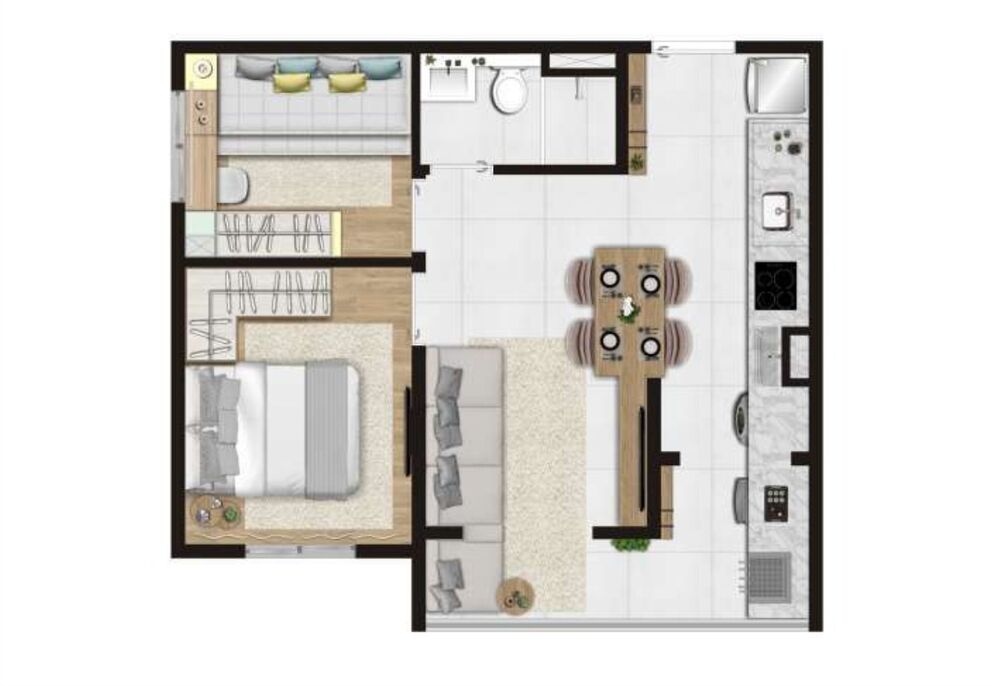 Apartamento, 2 quartos, 35 m² - Foto 19
