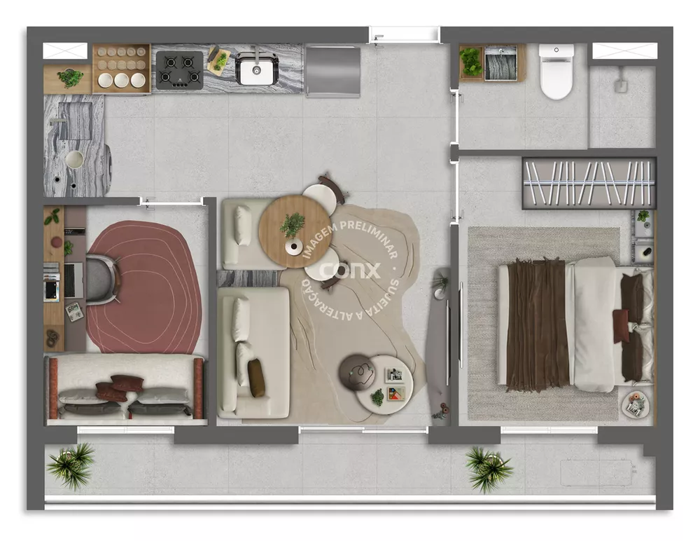 Apartamento, 1 quarto, 31 m² - Foto 6