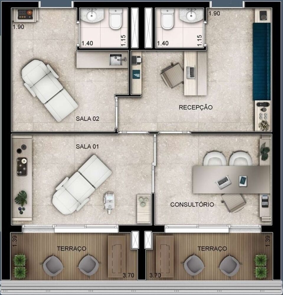 Sala-Conjunto, 29 m² - Foto 12