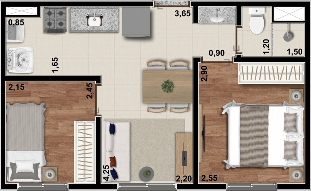 Apartamento, 2 quartos, 48 m² - Foto 13