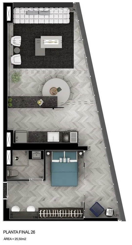 Apartamento, 1 quarto, 33 m² - Foto 7
