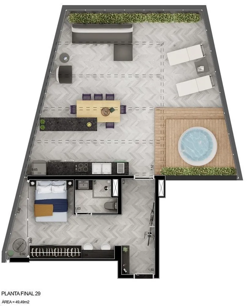 Apartamento, 1 quarto, 33 m² - Foto 6