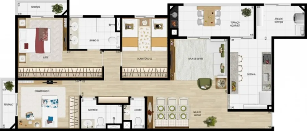 Apartamento, 3 quartos, 117 m² - Foto 12