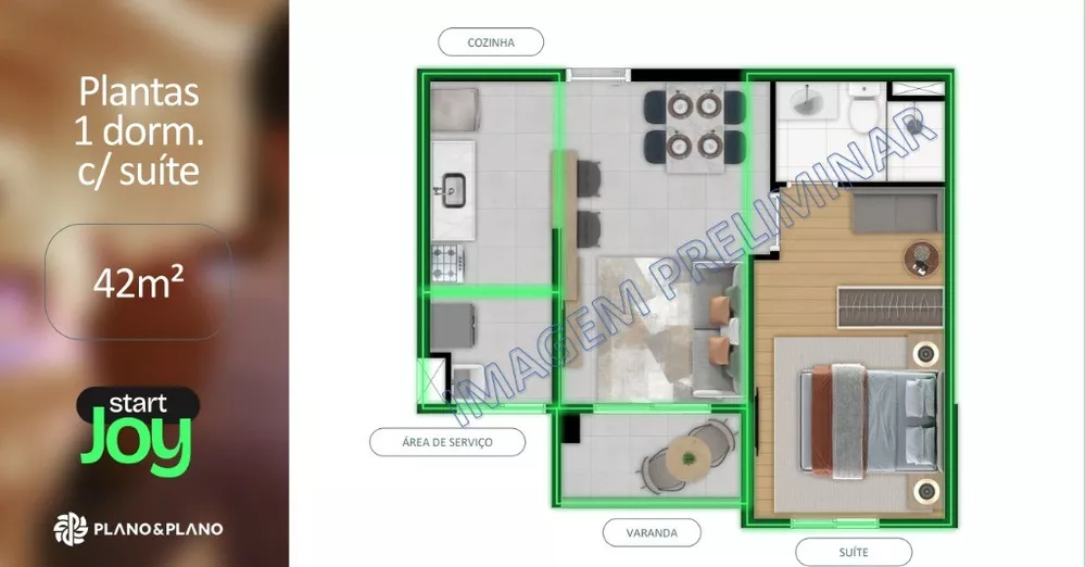 Apartamento, 1 quarto, 42 m² - Foto 18