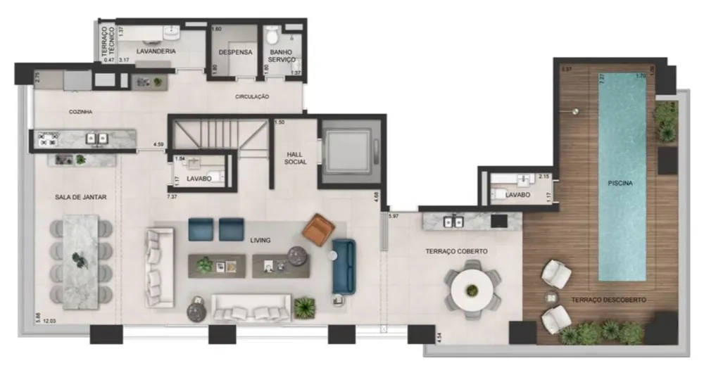 Apartamento, 3 quartos, 366 m² - Foto 12