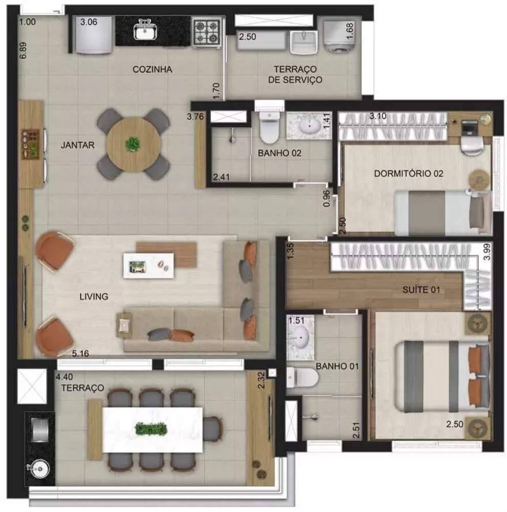 Apartamento, 2 quartos, 64 m² - Foto 10