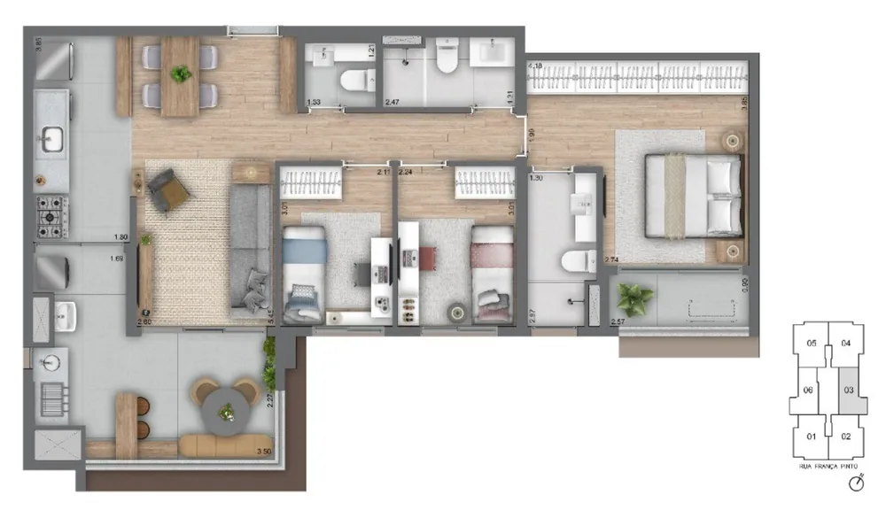 Apartamento, 3 quartos, 125 m² - Foto 14