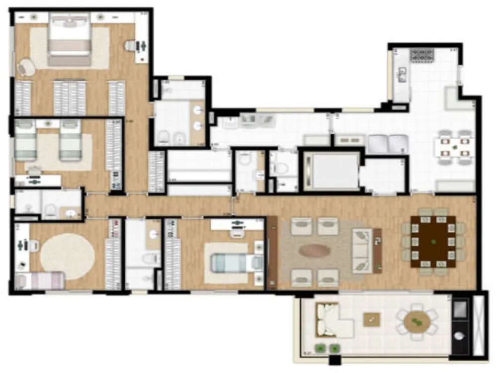 Apartamento, 4 quartos, 199 m² - Foto 7
