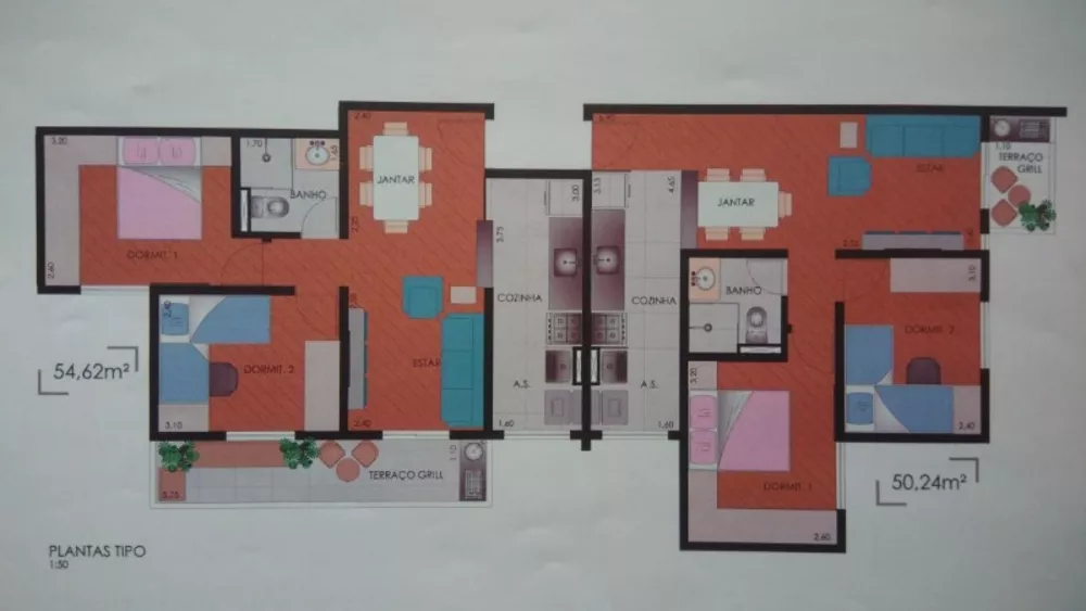 Apartamento à venda com 2 quartos, 50m² - Foto 4