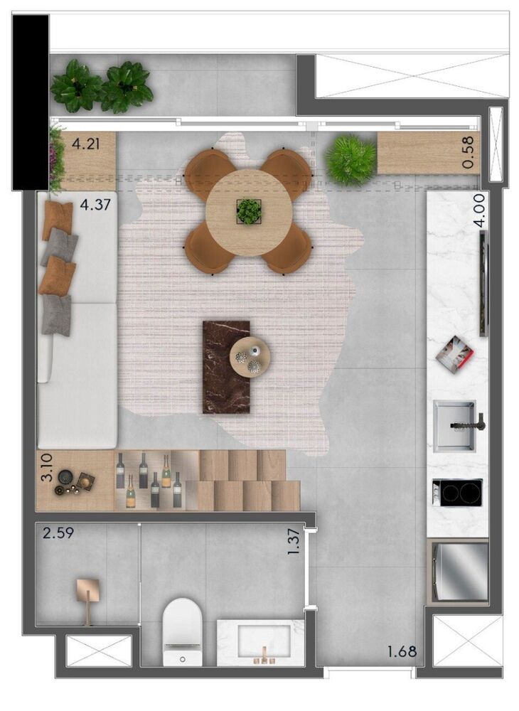 Loft, 48 m² - Foto 5