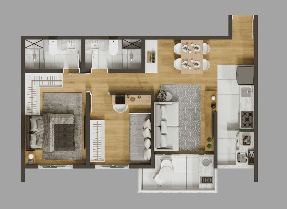 Cobertura, 3 quartos, 127 m² - Foto 3