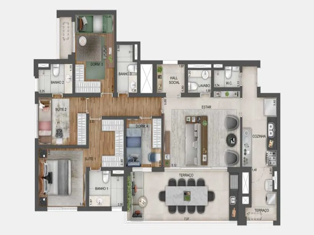 Apartamento, 3 quartos, 122 m² - Foto 21