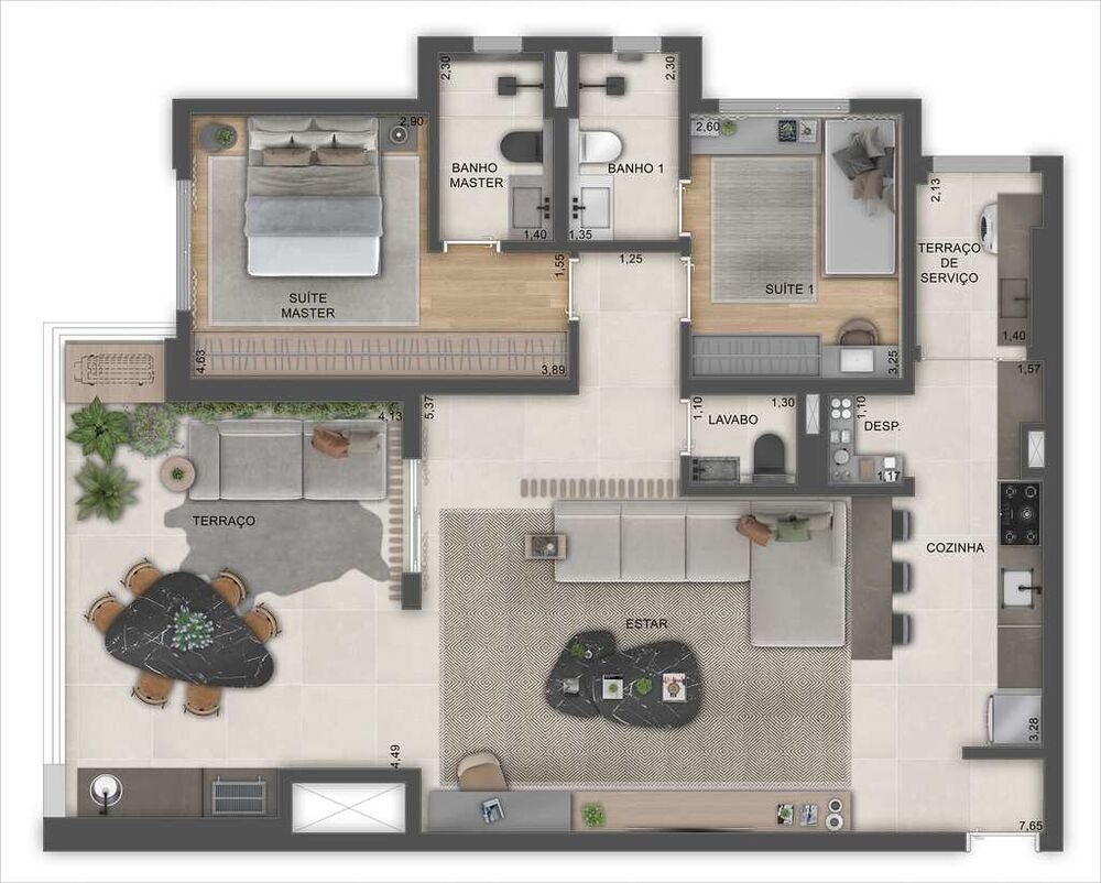 Apartamento à venda com 2 quartos, 81m² - Foto 8