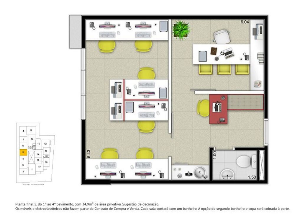 Sala-Conjunto, 67 m² - Foto 16