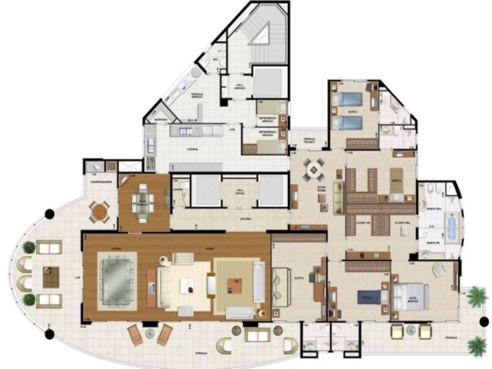 Apartamento, 4 quartos, 366 m² - Foto 3