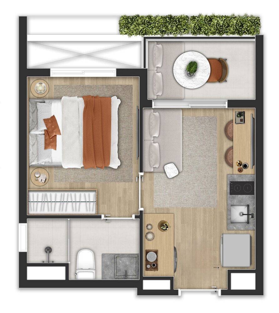 Apartamento, 1 quarto, 39 m² - Foto 4