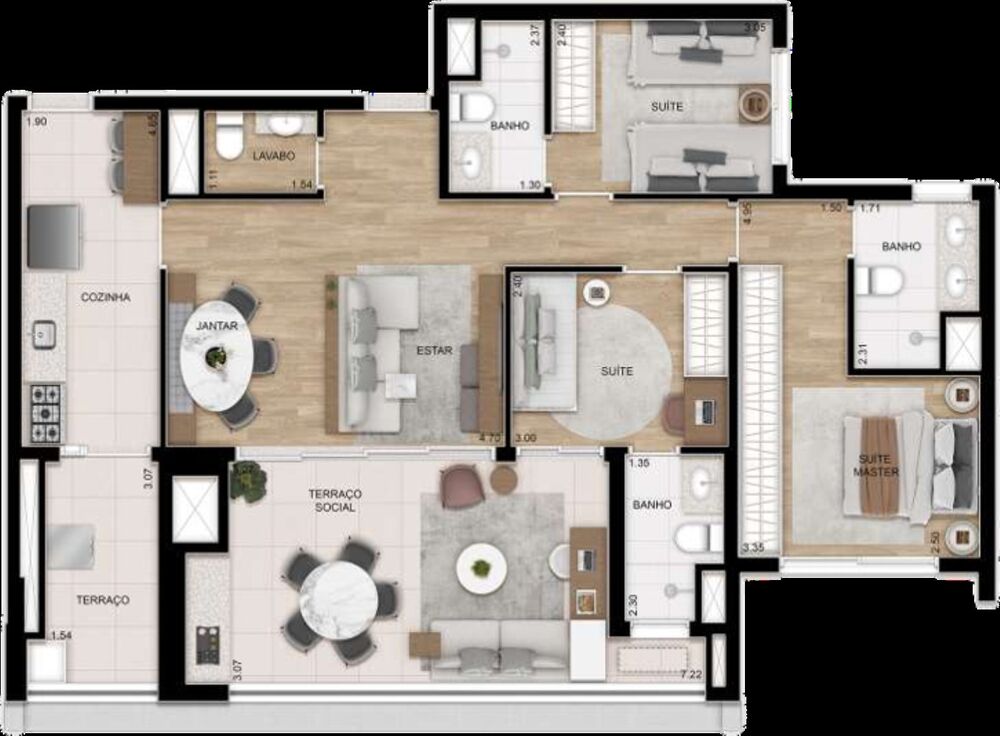 Apartamento, 2 quartos, 76 m² - Foto 5
