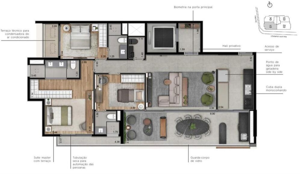 Apartamento, 3 quartos, 129 m² - Foto 8