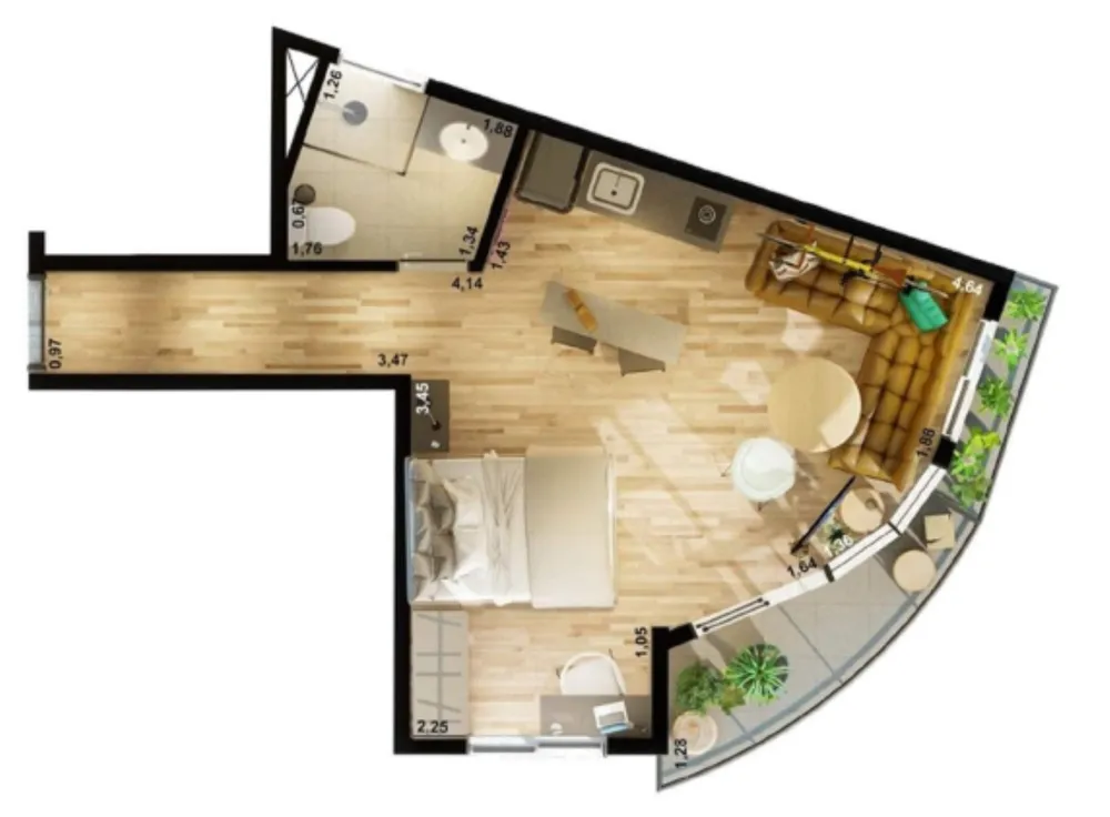 Kitnet-Studio, 34 m² - Foto 12