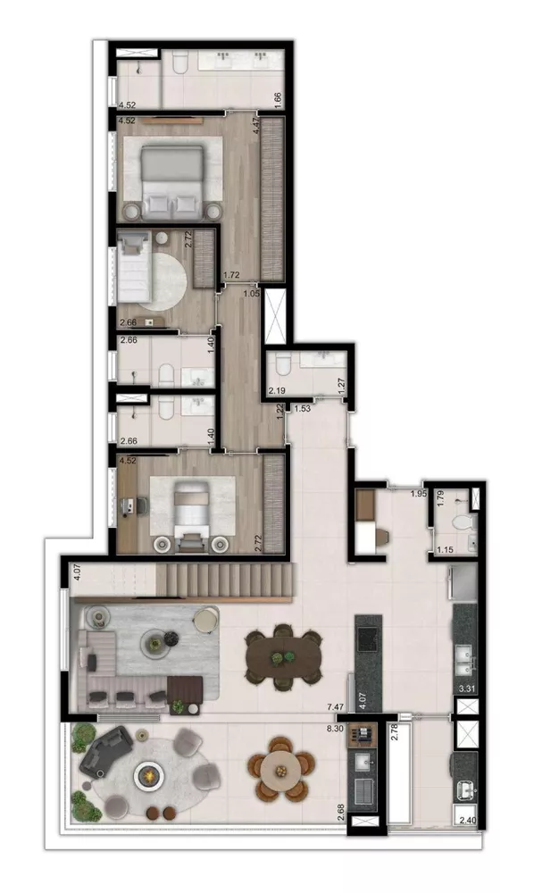 Apartamento, 3 quartos, 316 m² - Foto 11