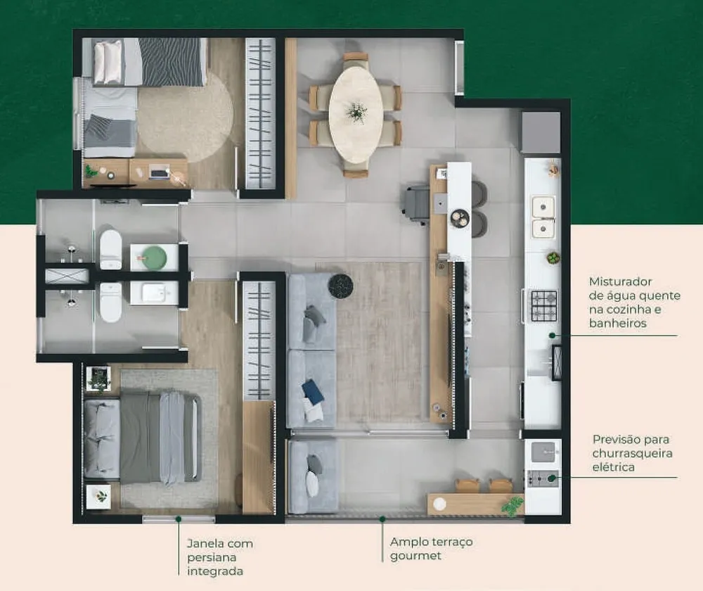 Apartamento, 2 quartos, 65 m² - Foto 12