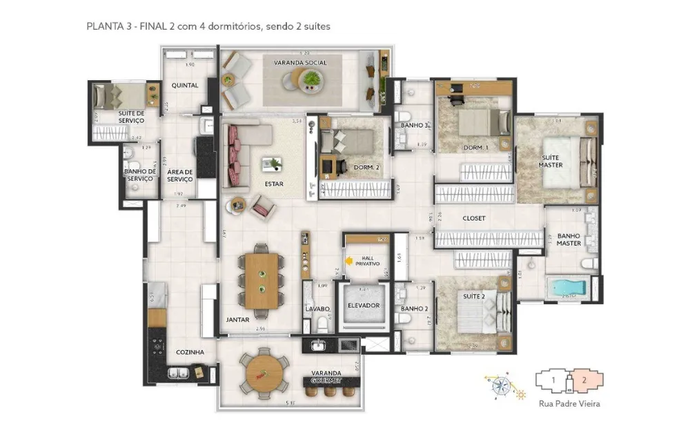 Apartamento, 4 quartos, 185 m² - Foto 12