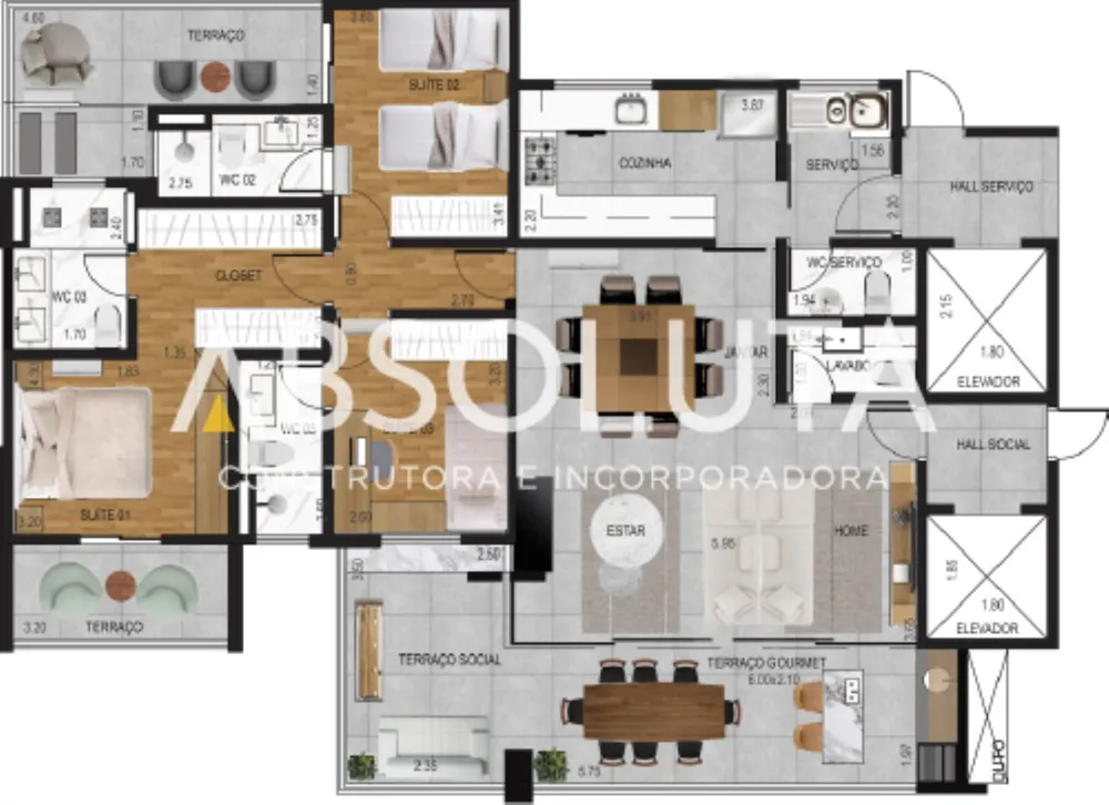 Cobertura, 3 quartos, 240 m² - Foto 27