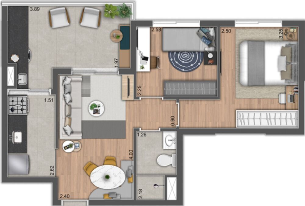 Apartamento, 2 quartos, 52 m² - Foto 23